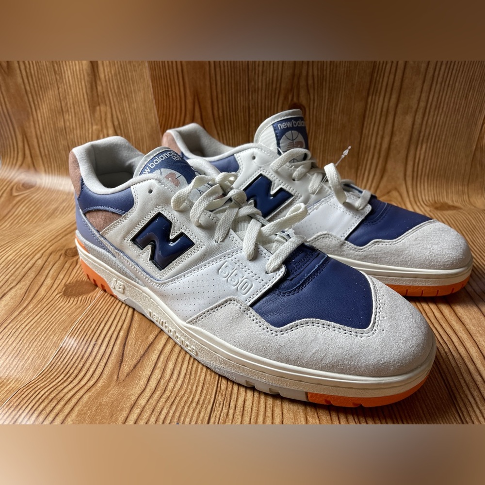 New Balance 550 Leather Reflection Midnight Running Athletic Sneakers 16M 17.5W